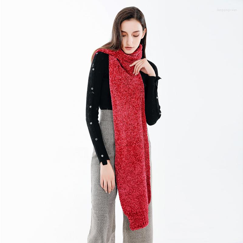 

Scarves Mingjiebihuo Arrival Fashion Comfortable Solid Long Scarf Warm Thick Outdoor Women Trend Fresh Simple Windproof Soft Shawl