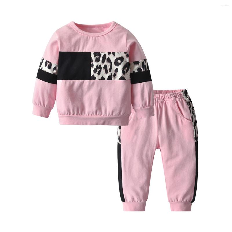 

Clothing Sets Children's Cothing Girls Set Autumn Suit For Tracksuit Patchwork Kids Baby Fall Outfit Long Sleeve Pullover&Pocket, Black
