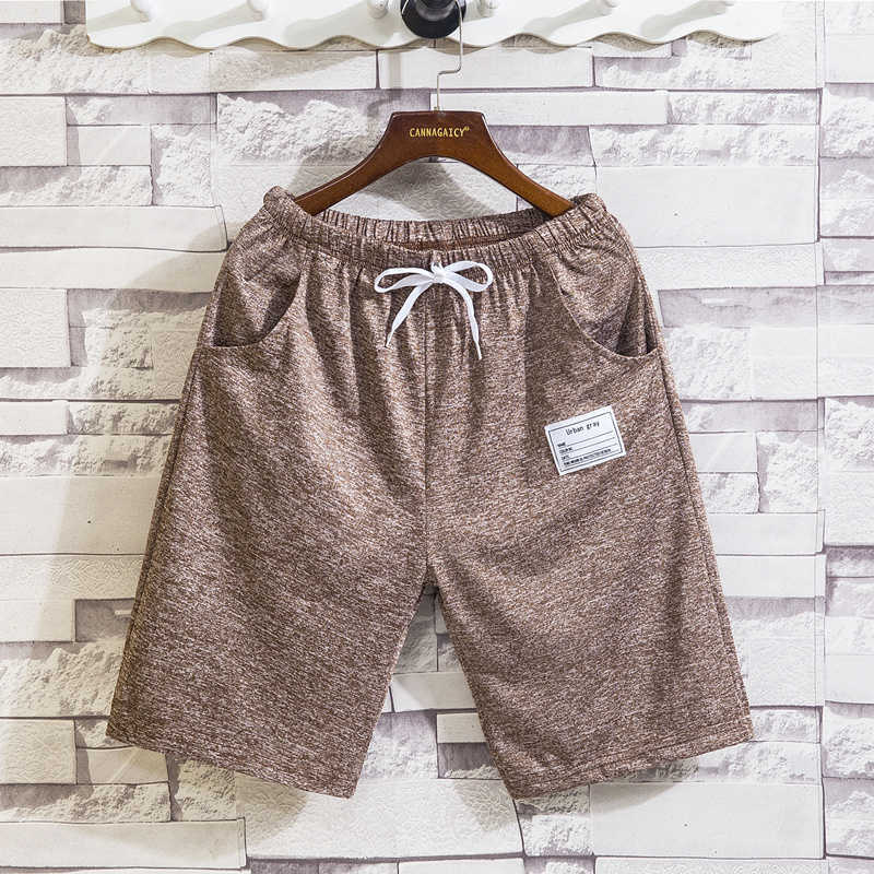 

Ice Silk Shorts Men's Capris Summer Thin Loose Outerwear Big Pants Zichao Brand Quick Dried Middle Pants Casual PantsBKSW, 8888 khaki