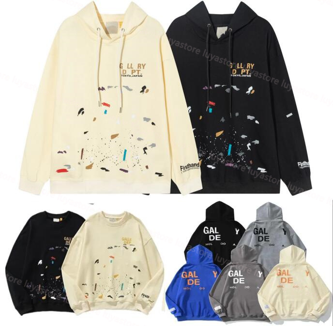 

Men's Hoodies Sweatshirts Hoodie Designer Galleryes depts Gary Painted Graffiti Used Letters Printed Loose Casual Fashion Men and Women Designer Graffiti Hoody, Add postage