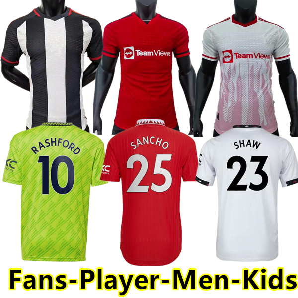 

SANCHO 22 23 24 soccer jerseys Antony Martinez RASHFORD Casemiro Eriksen 2023 2024 football shirt fans player version MANS UTDs MARTIAL B. FERNANDES MANCHESTERS, Training wear
