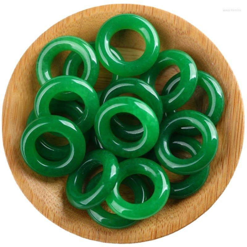 

Loose Gemstones Grade A Myanmar Jadeite Green Jades Circle Beads For Jewelry Making Diy Necklace Earring Bracelet Charm Pendant Accessories
