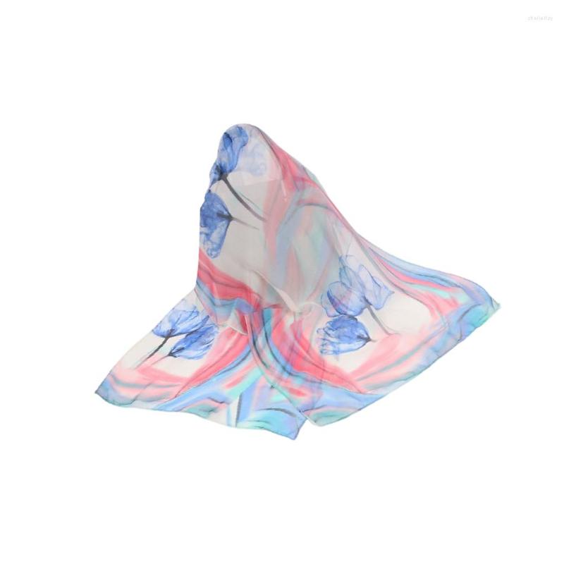 

Scarves Yarn Women Shawl Summer Decorative Foldable Sunproof Stylish Breathable Flower Pattern Ladies Scarf Birthday Gift