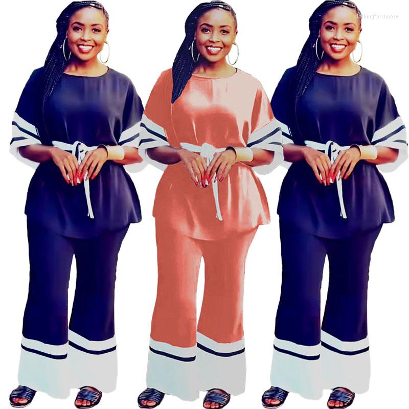 

Ethnic Clothing 2 Pieces Set African Dresses For Women Tops And Flare Pants Sets Dashiki Tracksuit Trousers Muslim Abaya Kaftan Suits