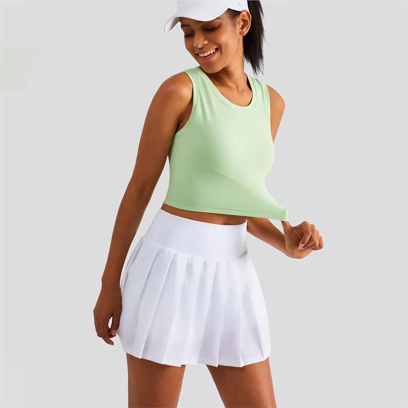 

Yoga Outfit Sexy Ribbed Sports Bra Women's Fitness Crop Top Push-up Tank Tight Soft Underwear With Fixed Cups Woman Gym Sportswear, Black