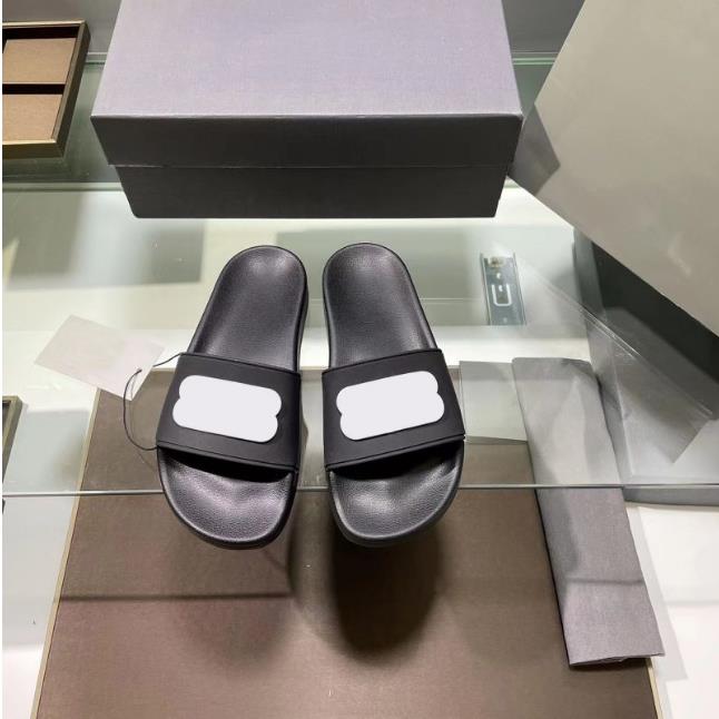 

526 Fashion slipper sliders Paris slides sandals slippers for men women WITH ORIGINAL BOX Hot Designer unisex beach flip fsAEDAWEQW, A+