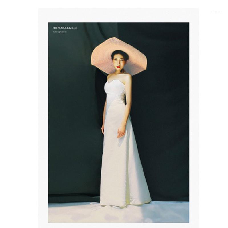 

Wide Brim Hats Bigger Straw For Women Foldable Paper Beach Hat Summer Sun Uv Stage Cap Fashion Gorra Mujer Verano #T1G1, Khaki