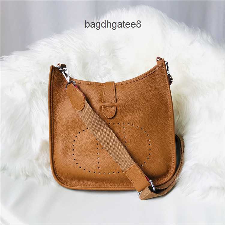 

Designer Bag 2023 Evelynbag Bags h Fashion Cowhide Cutout Casual Women's One Shoulder Slant Tote Tvd5 With KEL4