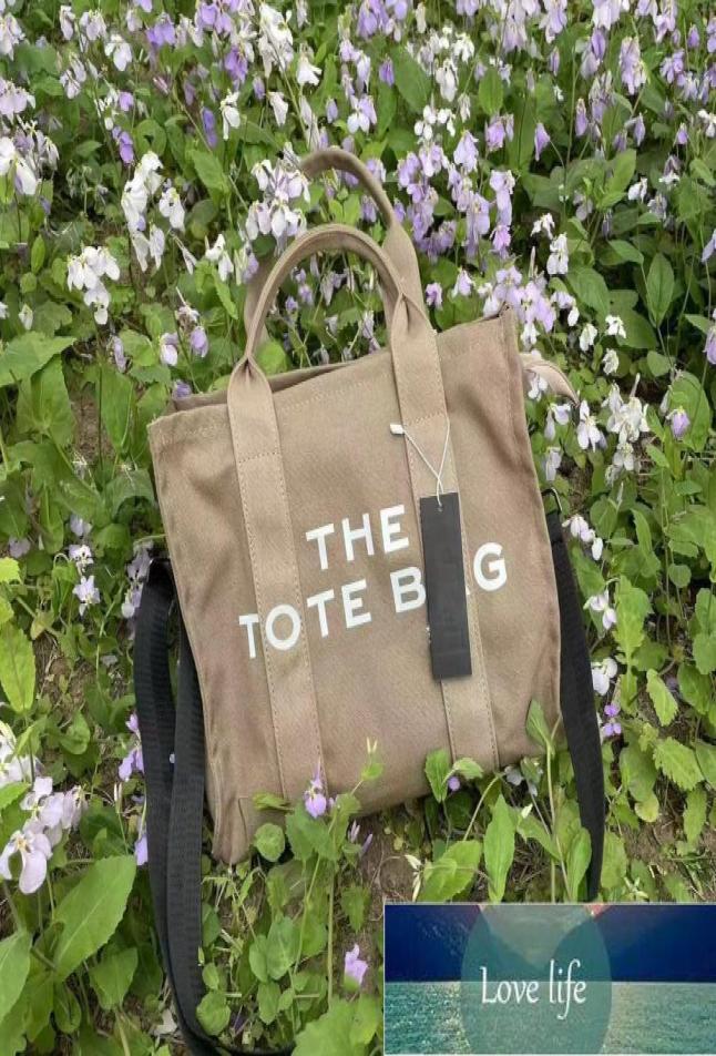 

Canvas Women Large Totes bag with marc Logo Shoulder Bags Cloth Shopper Letter Printing Crossbody shoppingbga Handbag Ins4902088, Beige