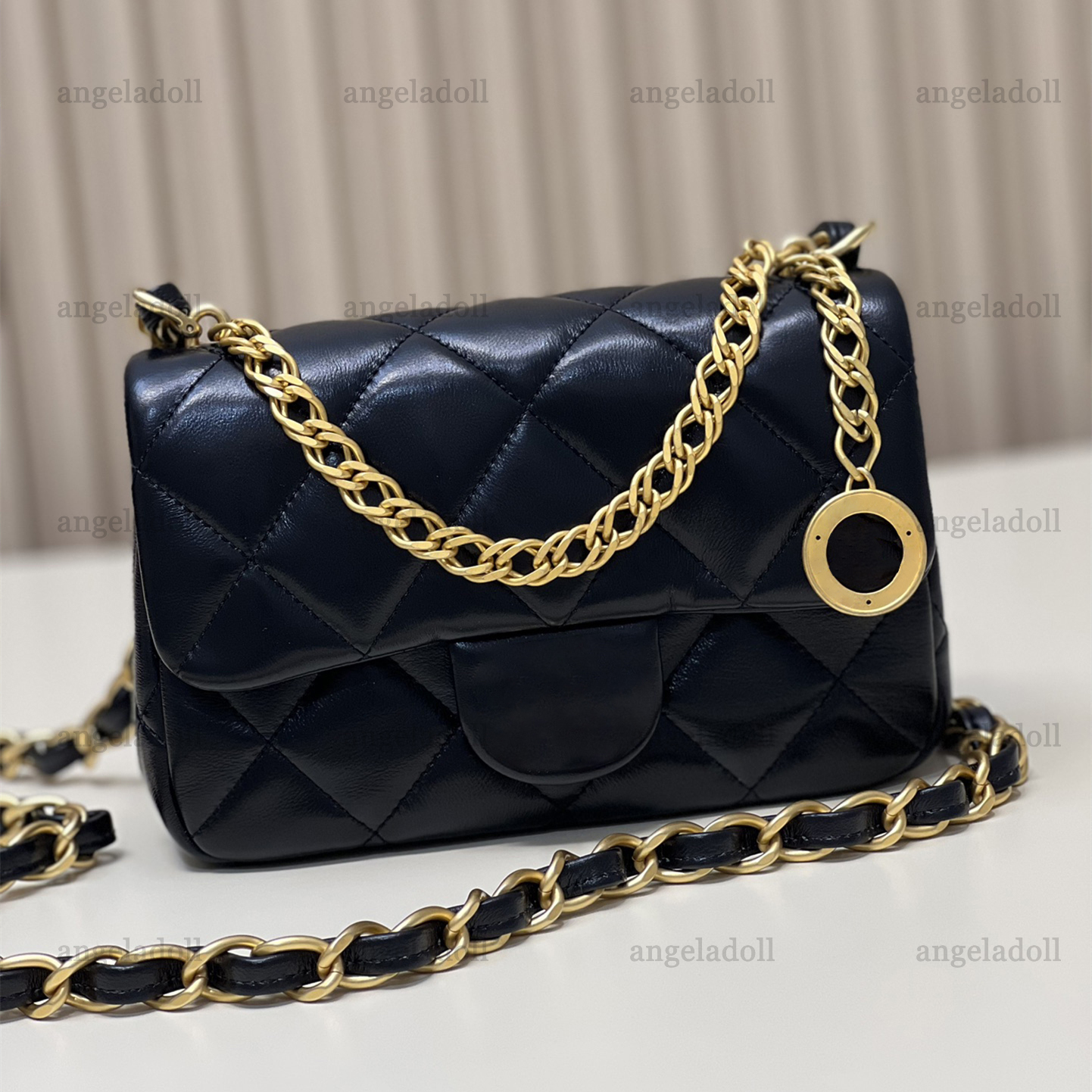 

10A Mirror Quality Designers Mini Classic Flap Coin Bag 21m Womens Real Leather Quilted Purse Real Leather Lambskin Handbag Crossbody Shoulder Chain Bag With Box, White