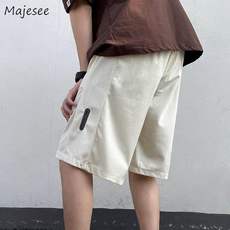 

Men's Shorts Baggy Men Sporty Summer Casual Wide Leg American Retro Chic All-match Joggers Fashion Simple Trousers Basic High Street, Black