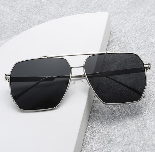 

Big metal frame sunglasses superclear men's women's sunglass driving glasses outdoor decoration shades eyewear