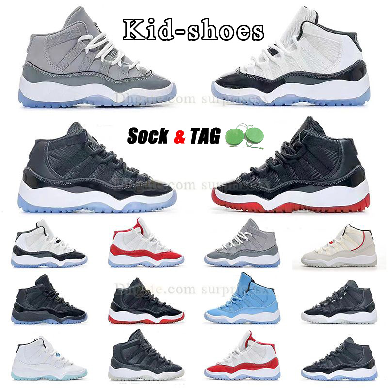 

authentic jumpman 11 kid shoes infant basketball shoes bred cool grey kid sneaker boys and girls toddler university blue pink snakeskin child shoe outdoor trainers, A08 unc win like high 26-35