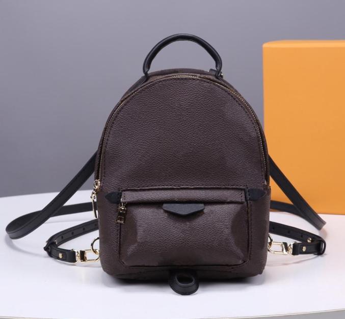 

Famous designer brand new girl women school bag mini palm springs backpack shoulder bag handbag New zippy7570484, Red