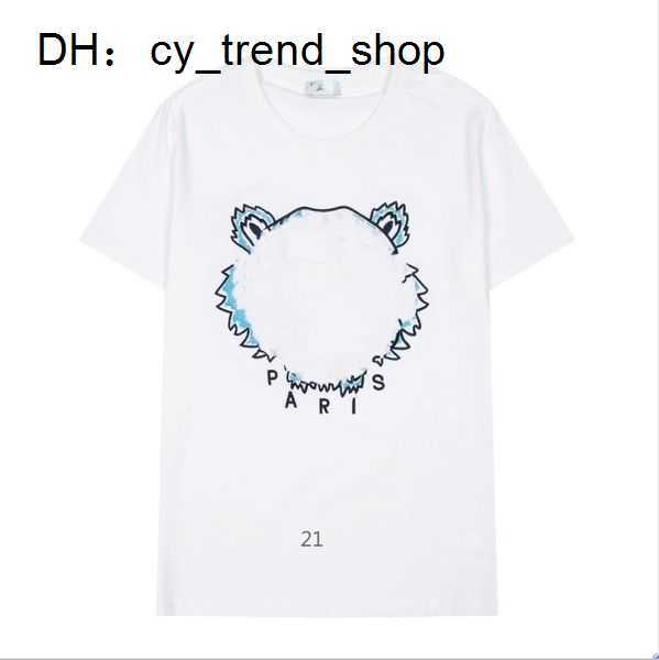

Designer Women' T-shirt Men' Tiger Head Embroidered Crewneck Luxury Loose Short Sleeve Sports Classic 13 1wv7 181, A+