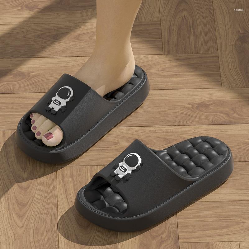 

Slippers Fashion Thick Sole Slides 2023 Style High Quality Summer Slipper Men Sandals Eva Casual Home Hole Shoes Beach, Black