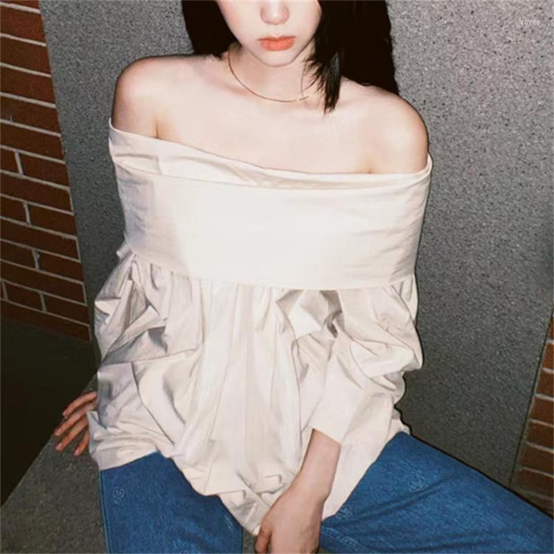 

Women' Blouses Women' Spring And Summer French Retro High-end Light Luxury Top Temperament Ladies Shirt, Apricot