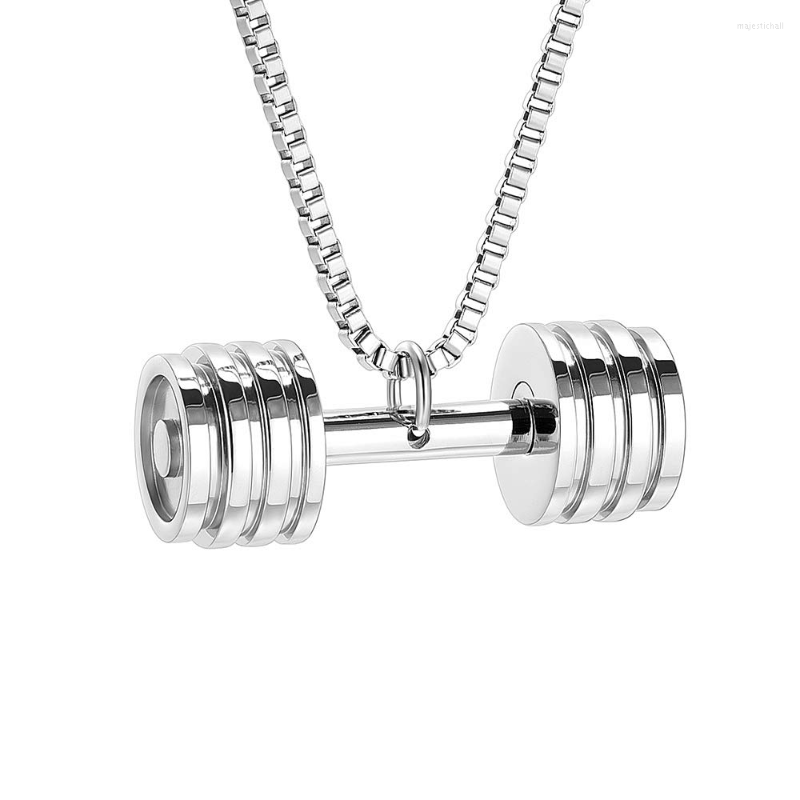 

Chains Dumbbell Cremation Jewelry For Ashes Pendant Locket Stainless Steel Keepsake Ash Memorial Urn Necklaces