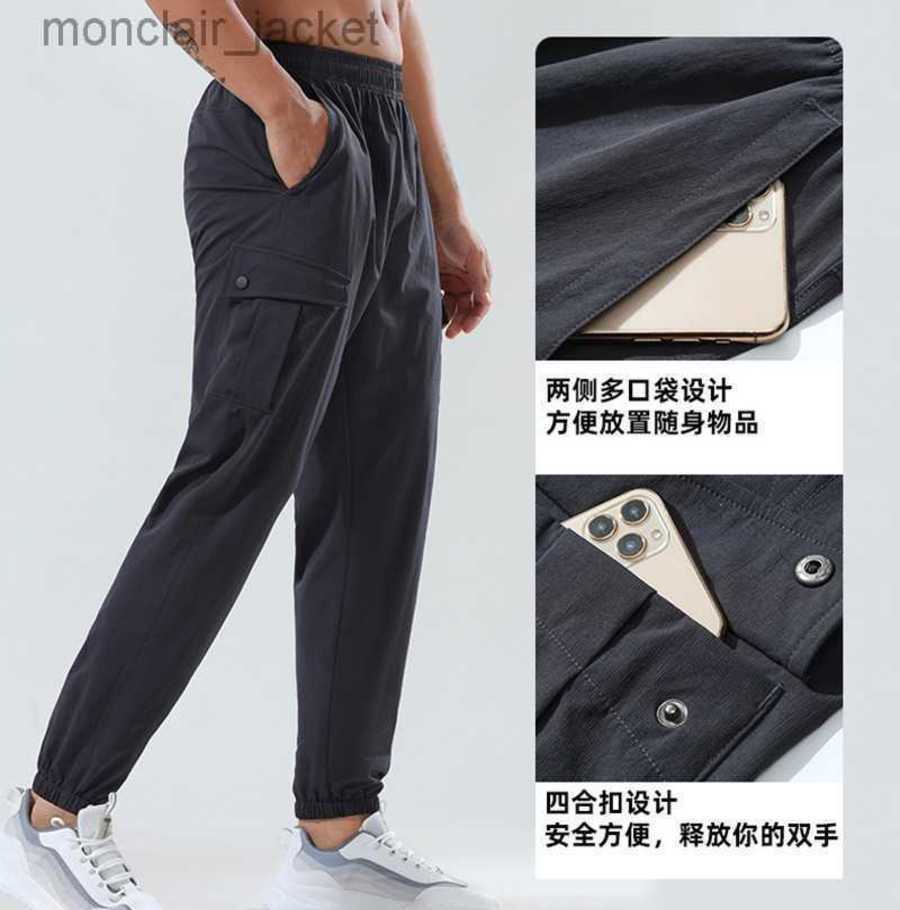 

Designer Women Luyoga Same Thin Sportswear Men's Summer Outdoor Quick Drying Pants Casual Work Clothes Loose Legged Fitness Pants Lululemens Men, 2920 black