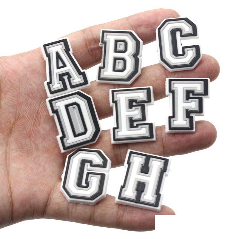 

Cartoon Accessories Original 26 Letters Shoe Charms Decoration Pvc Buckles Fit Bands Wristband Kids Party Xmas Gifts Drop Delivery B Dhqls, See show
