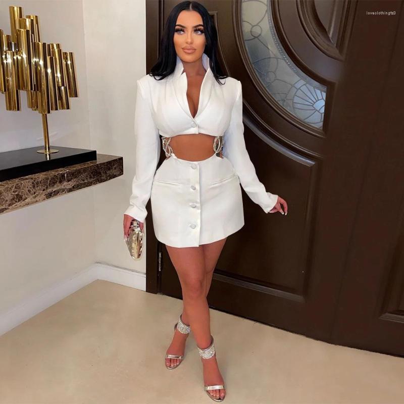 

Casual Dresses Evening Party For Women 2023 Autumn Winter Deep V Solid Color Stamping Diamond Chain Hollow Out Splicing Y2k Dress, Blue