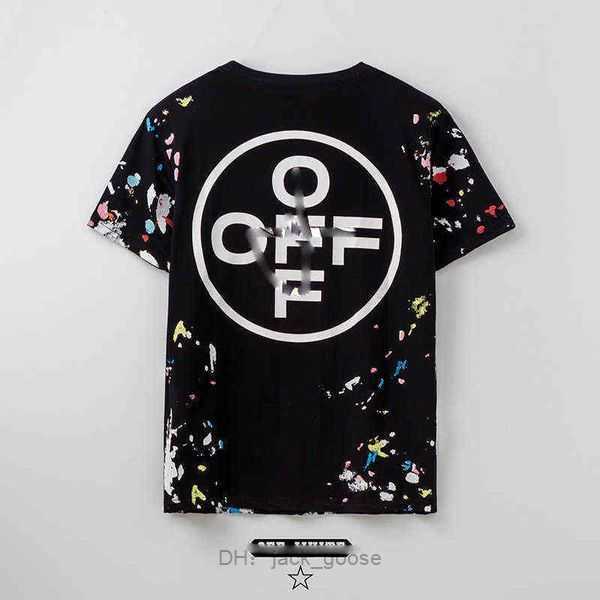 

1to1 offsy 2023 Offs Fireworks and Women's Summer White Short Sleeve T-shirt Loose Womens Designers 179q8 4 Q6ET, Beige