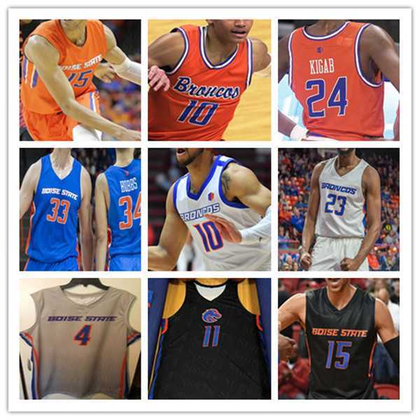 

Ncaa Boise State Basketball Jersey College Abu Kigab Marcus Shaver Jr. Tyson Degenhart Emmanuel Akot Devonaire Doutrive Mladen Armus Naje Smith Kuzmanovic Pryor, Man black