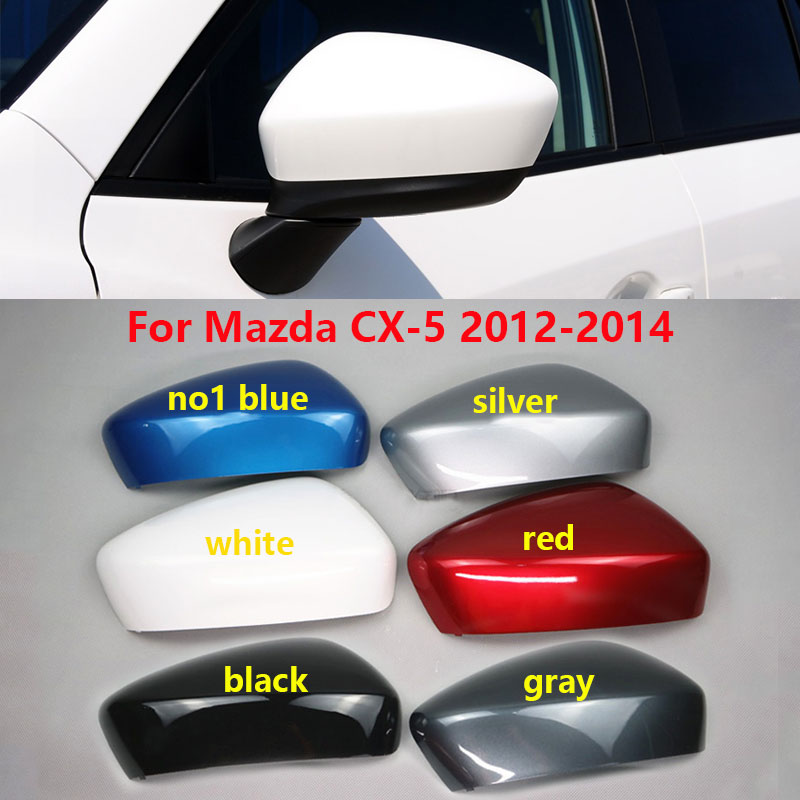 

For Mazda CX5 CX-5 2012 2013 2014 Car Outside Rearview Mirror Cover Cap Wing Door Side Lid Shell Housing