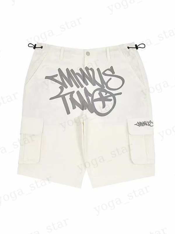 

Minus Two Men's Shorts Y2k Cargos Summer Men Streetwear Casual Wide Leg Cargo Pants Hip Hop Track Clothes High Street Fashion Rnsp