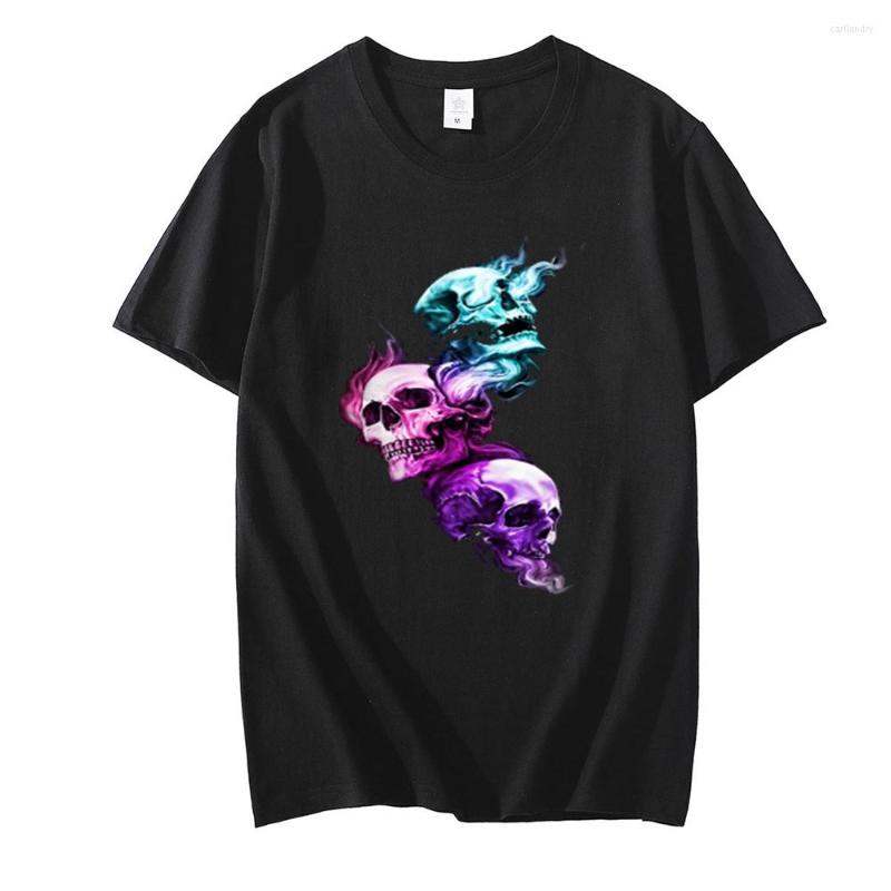 

Men's T Shirts Various Styles And Colors Skeleton Pattern T-shirt Muscle Man Sport Cotton Skull Print Top, 1b