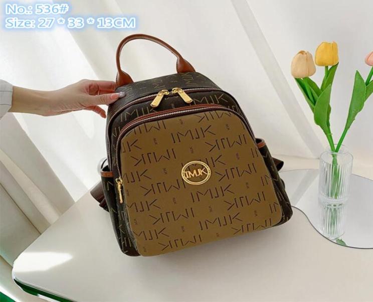 

Whole factory ladies shoulder bag 2 colors Joker leisure multilayer travel backpack retro letter printing handbag vertical zi7159767, Brown