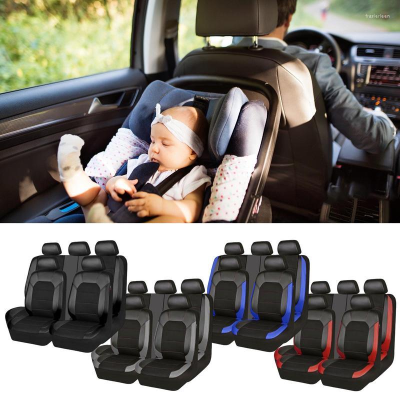 

Car Seat Covers PU Cover For Waterproof And Durable Front Back Protective Automotive Most Cars Trucks SUVs