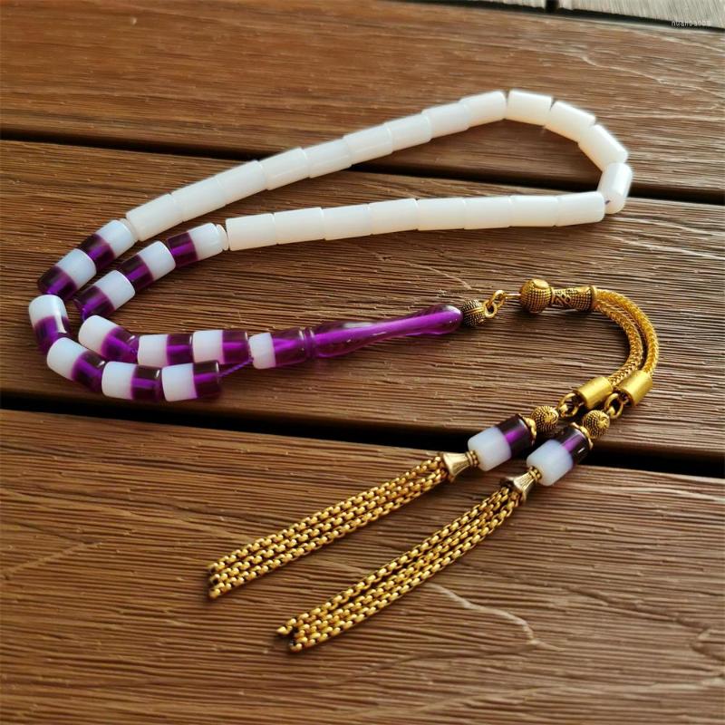 

Strand Arabic Rosary Jewelry Resin Tasbih 7 11mm 33 Tesbih Handmade Tassel Misbaha Prayer Beads Muslim Eid Gift Islamic