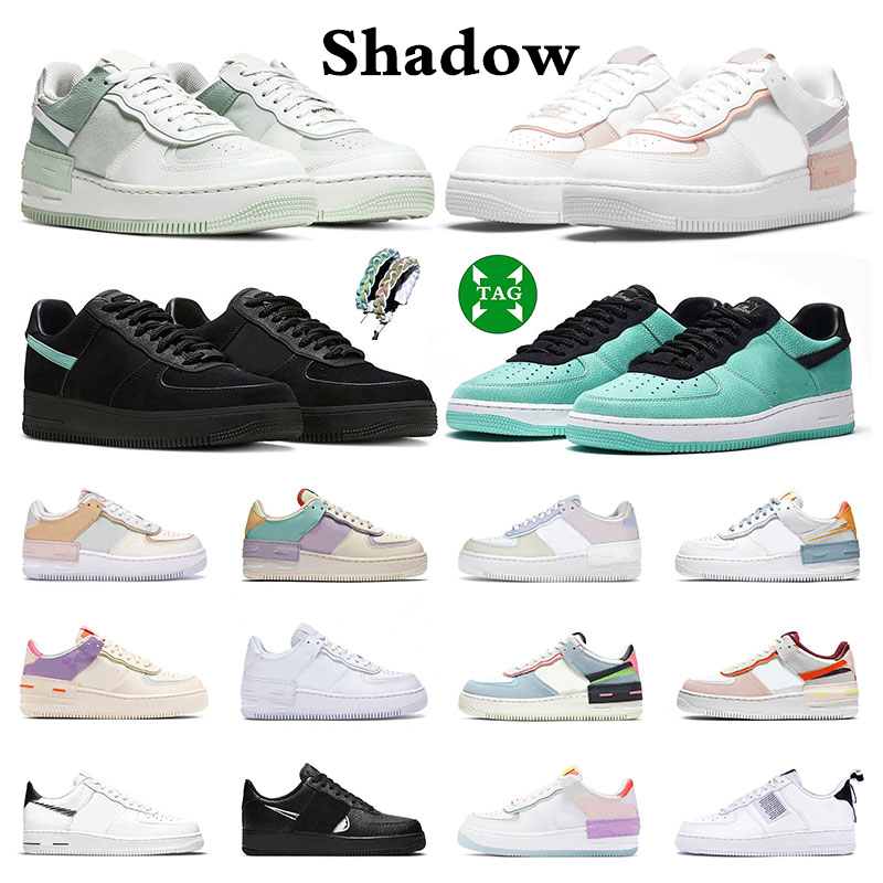 

Tiffany Blue 1s Running Shoes Shadow Platform Mens one Women Trainers Sneakers Triple Utility White Black Spruce Aura Pistachio Frost Outdoor Shoe, 5 36-45