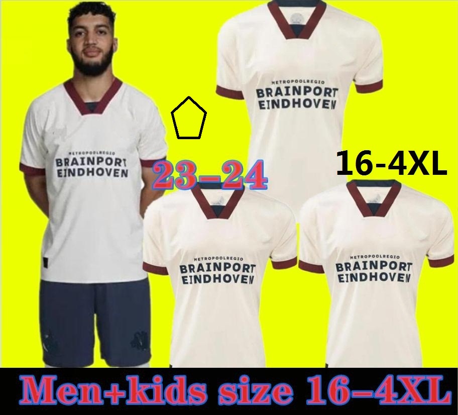 

size 16-4XL 23 24 Eindhovens Away Soccer Jerseys 2023 2024 psvS Hazard Silva Home awa football shirts Men kids