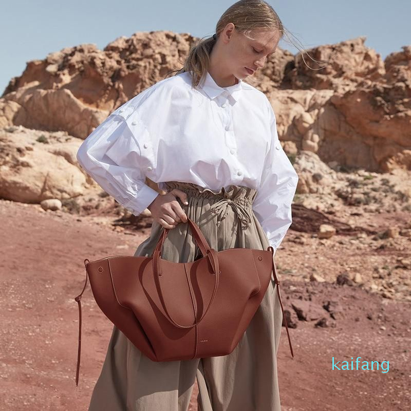 

Evening Bags Women's Handbags Fashion Genuine Leather 2023 France Ladies Bucket Bag, 53x10.5x32cm