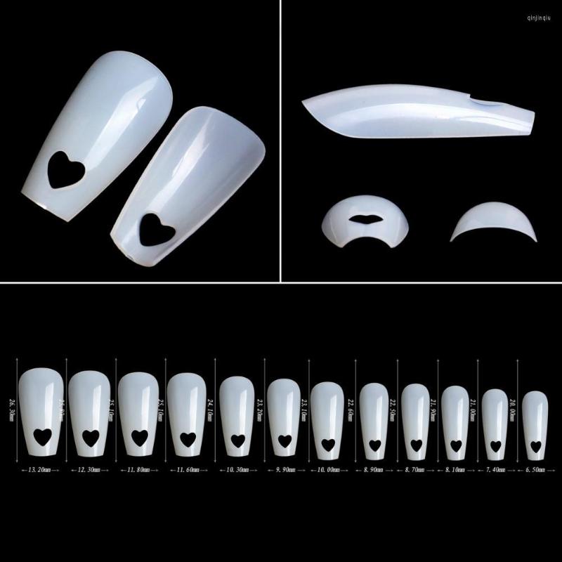 

False Nails DIY Non-breakable Clear Natural Color Trapezoidal Nail Salon Supply
