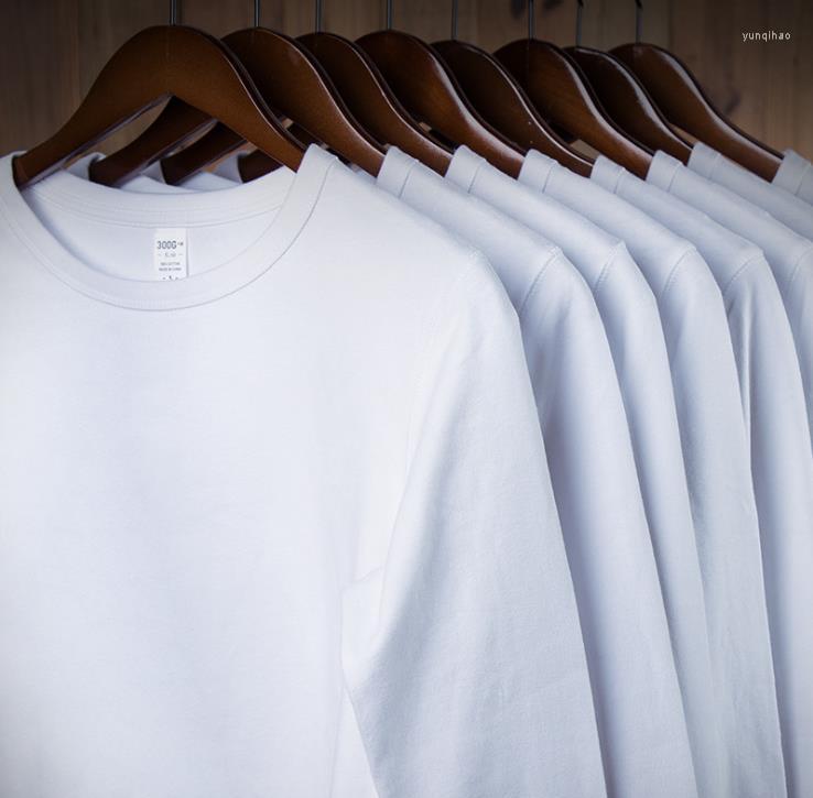 

Men's T Shirts High Quality Men Shirt Cotton Full Sleeve Primer Solid Pashmina Long-sleeved Tees Mens T-Shirts Tops XXXXL, White
