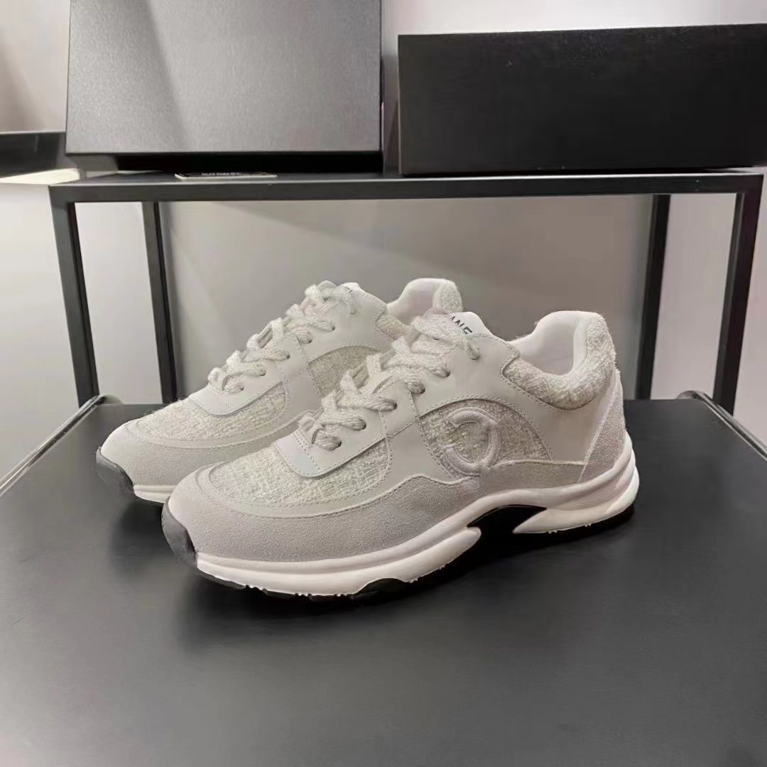 

2023 Designer Running Shoes Fashion Channel Sneakers Women Luxury Lace-Up Sports Shoe Casual Trainers Classic Sneaker Woman Ccity asdxc