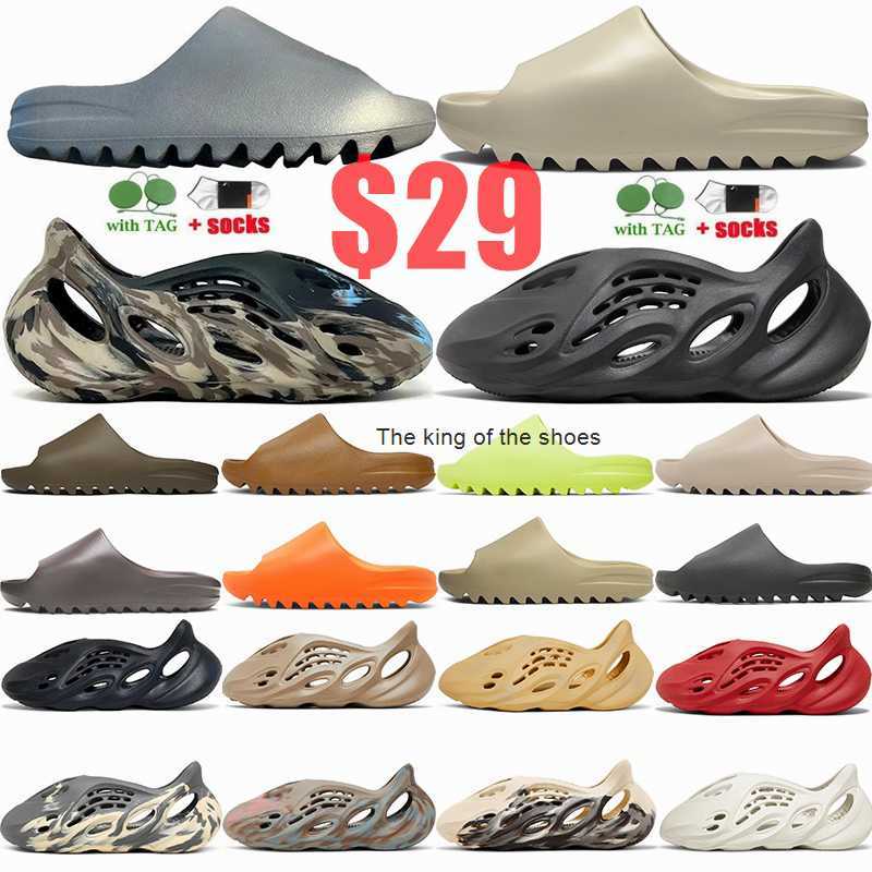

Size 36-48 Slippers For Mens Womens Foam Runners Designer Slides Bone Onyx Flax Pure Summer Sandals Stone Sage Sand MX Carbon Sliders Famous Beach Shoes Dhgate 2023, 9-fx0495