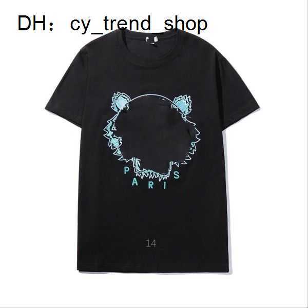

Designer Women's T-shirt Men's Tiger Head Embroidered Crewneck Luxury Loose Short Sleeve Sports Classic 13 1wv7 141, A+