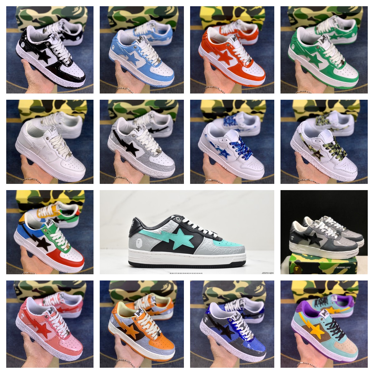 Fake-ry Dupe Bape sta SK8 Baskets décontractées basses pour hommes et femmes Chaussures de mode 20696
