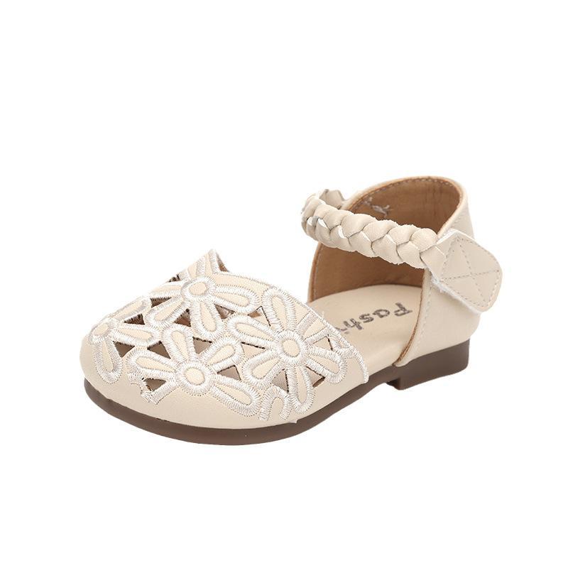 

First Walkers Kids Shoes Toddler Baby Booties Footwear Children Girls Princess Soft Sole Spring Sandals Non-Slip Hollow Single F10727, C1