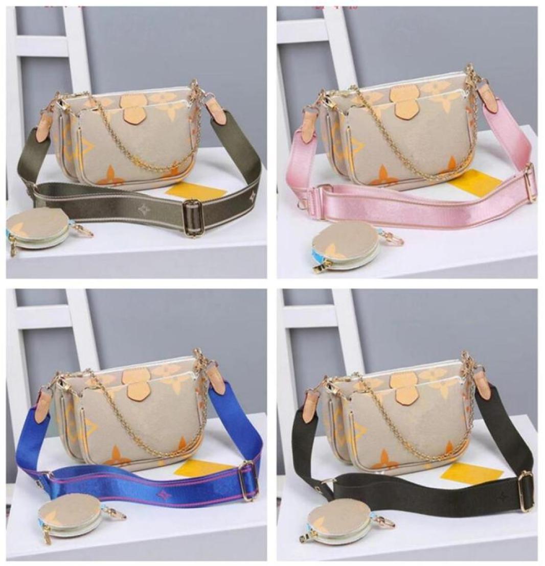 

Top Quality famous Designer Handbag lady Shoulder Bags Chain mini 3piece set Women fashion Classic wild Cross body Purse Ladi6259614, Silver