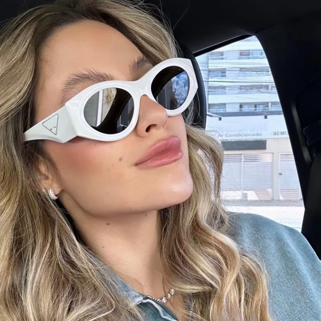 

20Z Designer Sunglasses For Women Adumbral Oval Lens Lady Eyeglasses Summer Cute Beach Sunglasses With Letters Brand Glasses