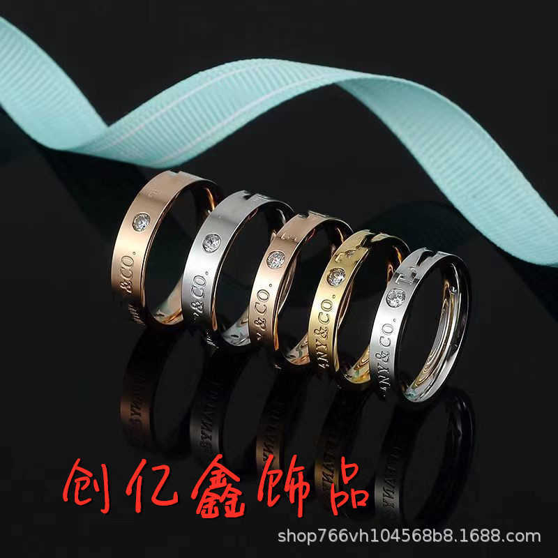 

high-quality Tiffay's Same Rose Gold Ring New Couple 925 Silver Net Red as a Gift for Best Friends and Couples