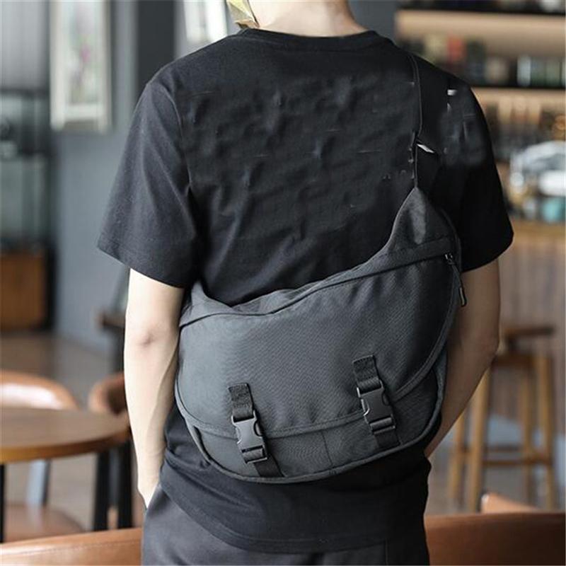 

Waist Bags Large Capacity Unisex Bag For Women Streetwear Fanny Pack Trend Chest Outdoor Big Packs, Black