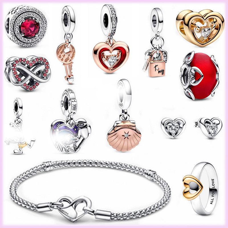 

New 925 Sterling Silver Pandora Charming Female Jewelry Designer Bead Bracelet Is Suitable for Primitive DIY Pendant Necklace Fashion Accessories Free Delivery