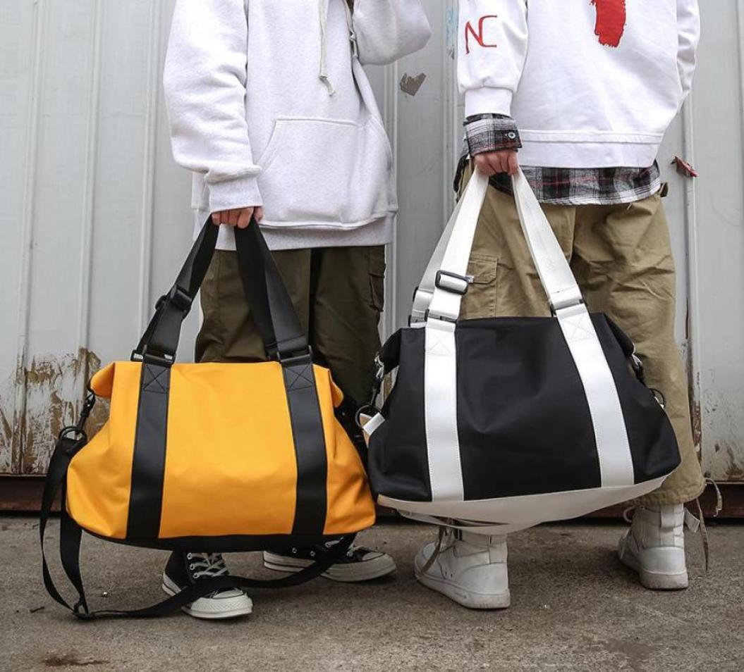 

Men039s Bag New Koreanstyle Travel Bag Large Capacity Portable Versatile Shoulder Trip Luggage 2020 New6856101, Black