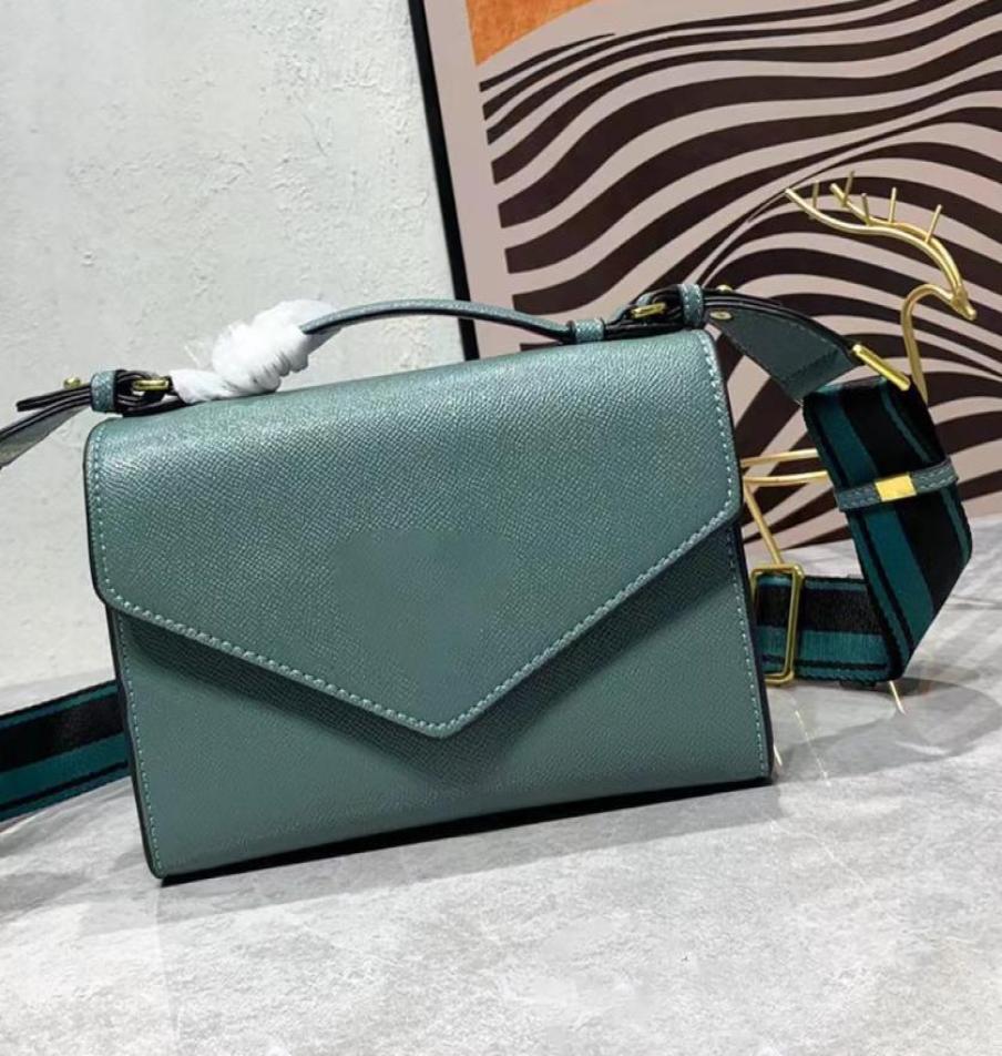 

2022 Monochrome Saffiano and leather bag shoulder crossbody messenger composite ladies wallet purse embroidered logo shoulder stra6339776, Khaki